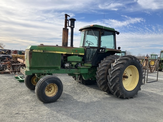 "JD 4650 quad trans 8319 hrs good tractor ser# RW4650H0093335  duals, + quickhitch