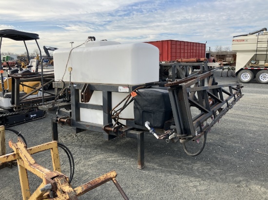 "3 pt sprayer w/ new tank 54ft booms w/ monitor wylie row wing 300 gal tank