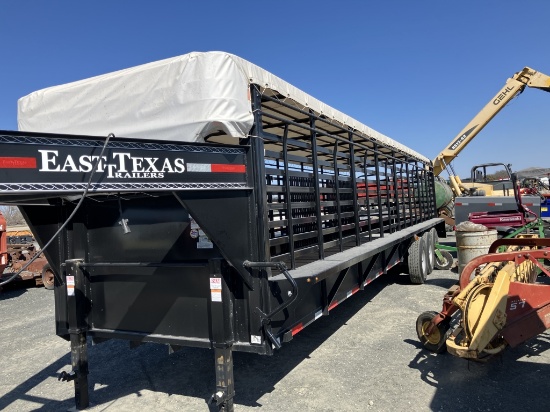 east texas trailers 32ft by 6'8" cattle trailer w/ title 2023 yr ( unused) vin # 58sgl3238peo35767