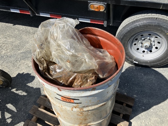 barrel of 8" pipe caps