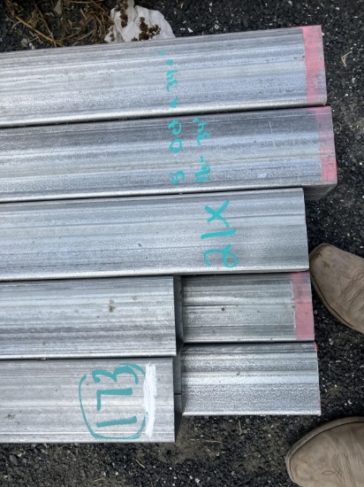 4" X 4" x 35' galv sq tubing