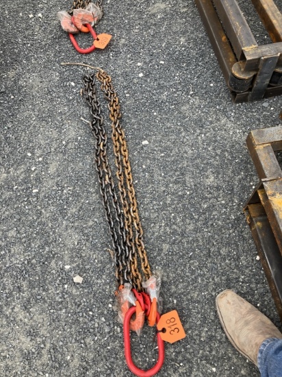 7" Double Chain Sling New