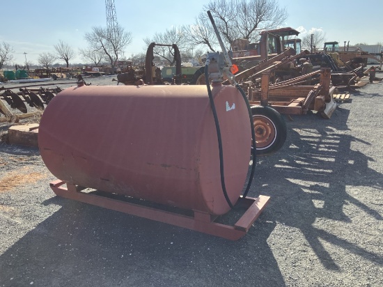 5oo gal fuel tank on skid