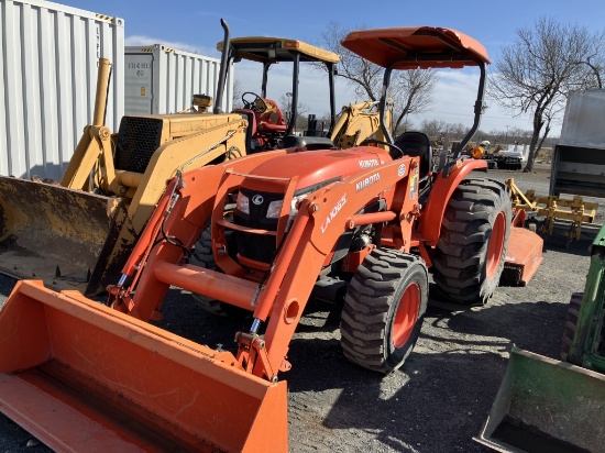 kabota mx4800 tractor w/ La 1065 loader 4x4 513 hrs standard shift very nice