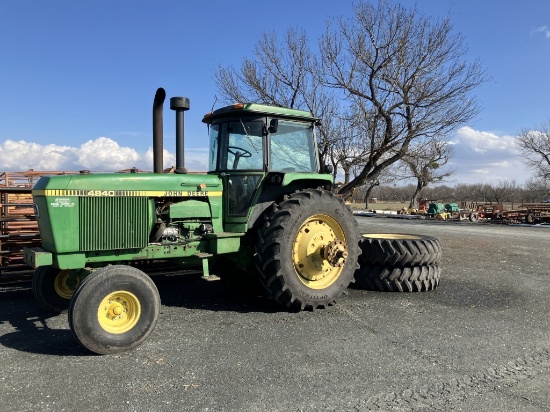 JD 4840 tractor w / duals powershift 3736 hrs ser# 4840P006610R