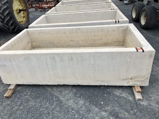 concrete water trough 2x5x8