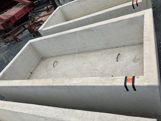 concrete water trough 2x5x8