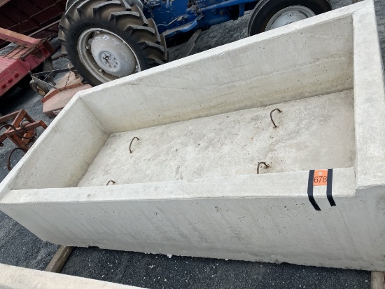 concrete water trough 2x5x8