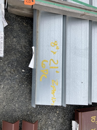 8" x 21 ft galv z perlin