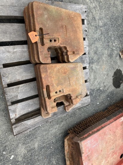 JD front tractor weights