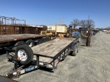 2012 magnum 18ft utility trailer w/ title vin # 4b7bu182xdt118864