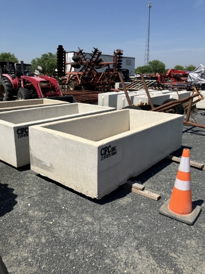 CONCRETE WATER TROUGH 8'X4'