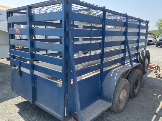 FELPS 14FT LIVESTOCK TRAILER W/TITLE