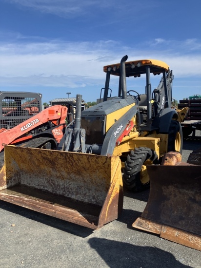 JD 310 SK BACKHOE 4X4 3299 HRS Q ATTACH BUCK EXTEND A HOE