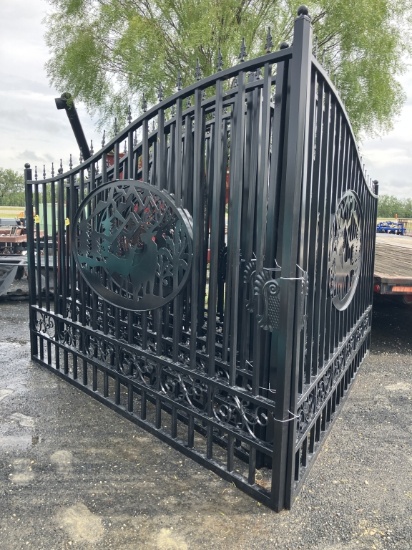 20FT BI PARTING GATES DEER SCENE