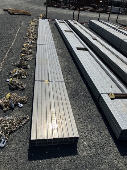 2X2 SQ TUBE GALV 18PC X 24 FT