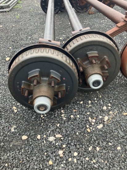 PAIR 6 LUG AXLES