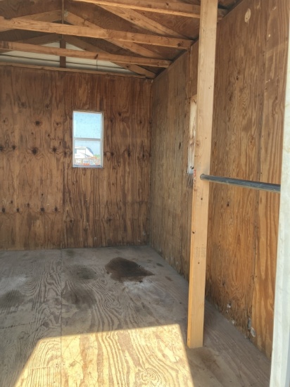 8FT X 12FT STORAGE BUILDING ON SKID