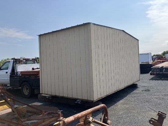 8FT X 16FT STORAGE BUILDING ON SKIDS
