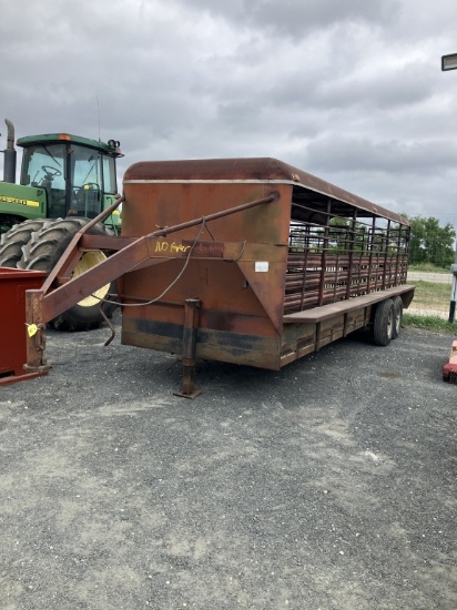 "24' NECKOVER CATTLE TRAILER