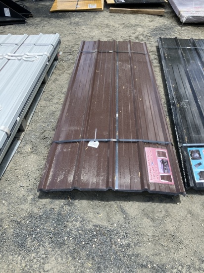 30 Brown Metal Roof Panels 7.87ft