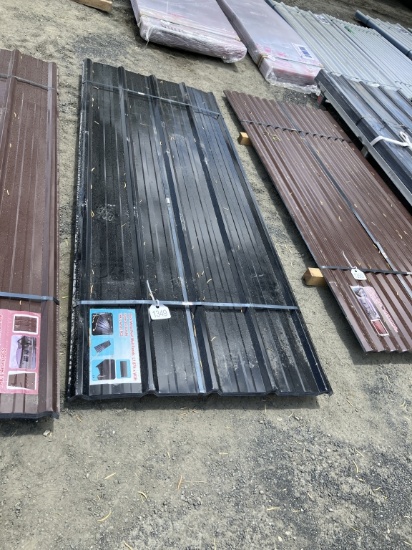 30 Black Metal Roof Panels 7.87ft