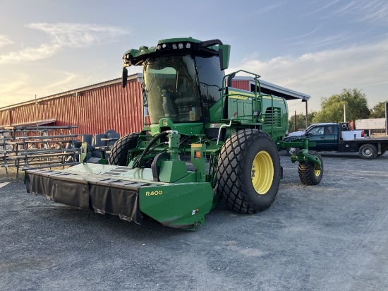 "Jd W235r Swather W/R 400 Head Engine Hrs 1096