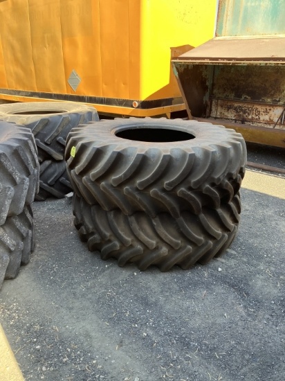 2 FIRESTONE TIRES 18.4 R26 TRACTOR TIRES