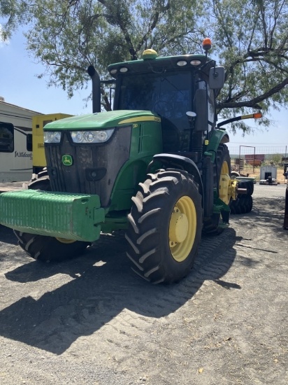 "JD 7210R TRACTOR W/DUALS POWERSHIFT HRS 6324