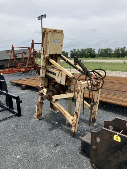 3PT BELLTEC POST HOLE HYDROLIC DIGGER W/ 9'' ROCK AUGER