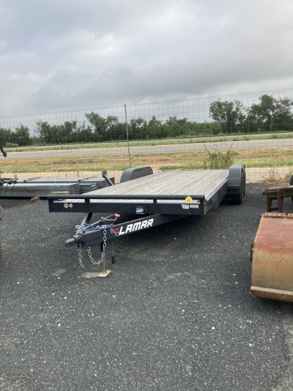 "LAMAR 83'' X 20' CAR TRAILER HAULER TRAILER NO PAPER