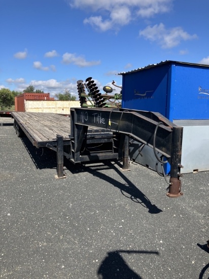 40FT FLATBED TANDEM DUAL TRAILER NO PAPER