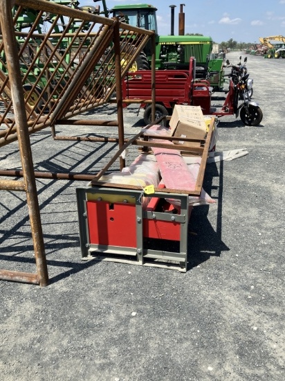RED TWO POST CAR LIFT