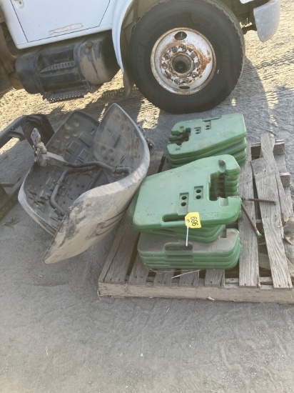 15 JD FRONT WEIGHTS & FENDERS FOR R SERIES TRACTOR