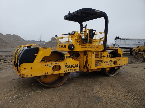 2010 Sakai SW850-II Tandem Roller, SN 4SW56-50131