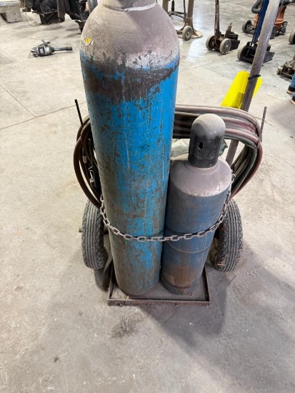 2 Cylinder Acetylene Cart
