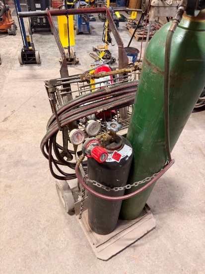 3 Cylinder Acetylene Cart