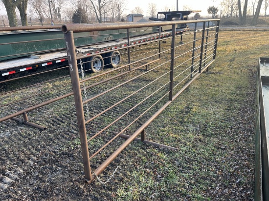 Steel 24' Freestanding Panel with 10' Gate