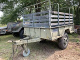 6x10 Military Dump Trailer W/side Racks