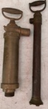 (2) Brass Hand Pumps