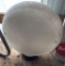 White Gas Pump Globe W/mobilgas Lens