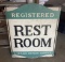 Registerd Restroom A Texaco Dealer Service (double Sided)