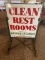 Clean Restrooms - Windshield Service (sinclair) (double Sided)