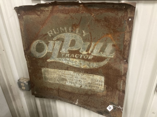 Rumely Oil Pull Tractor Sign