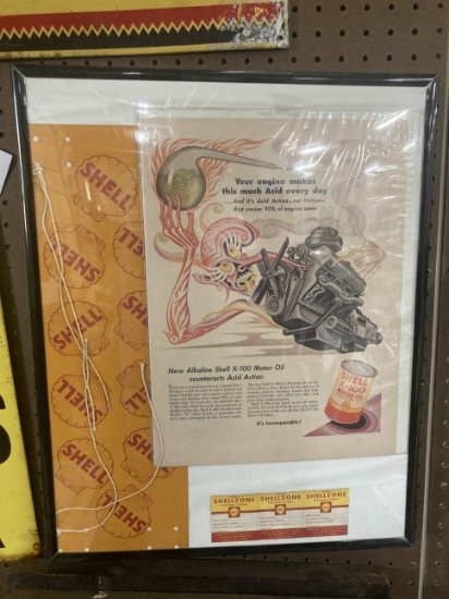 Vintage Shell Motor Oil Ad