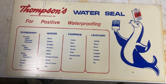 Thompson's Water Seal Sign