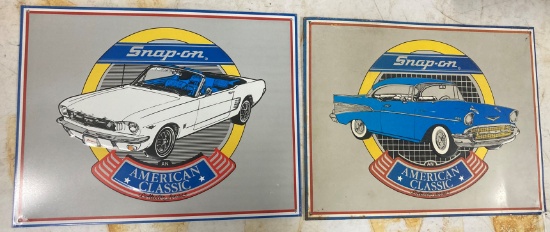 (2) Snap-On American Classic Signs