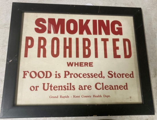 Smoking Prohibited (Kent Co. Health Dept.) Sign