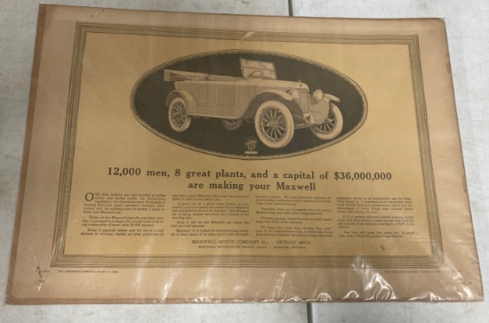 1919 Maxwell Motor Co. Ad (Detroit)