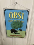 Orsi Brand Pure Olive Oil Sign